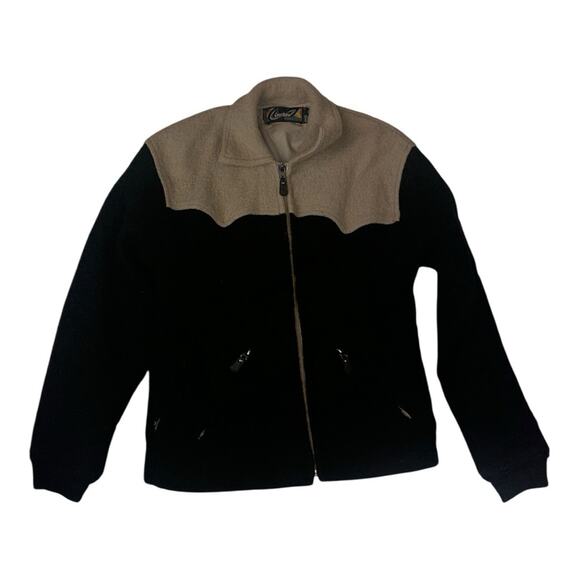 Burton Jackets & Blazers - Burton women's size large wool black ivory Snowscapes Jacket coat snowboard